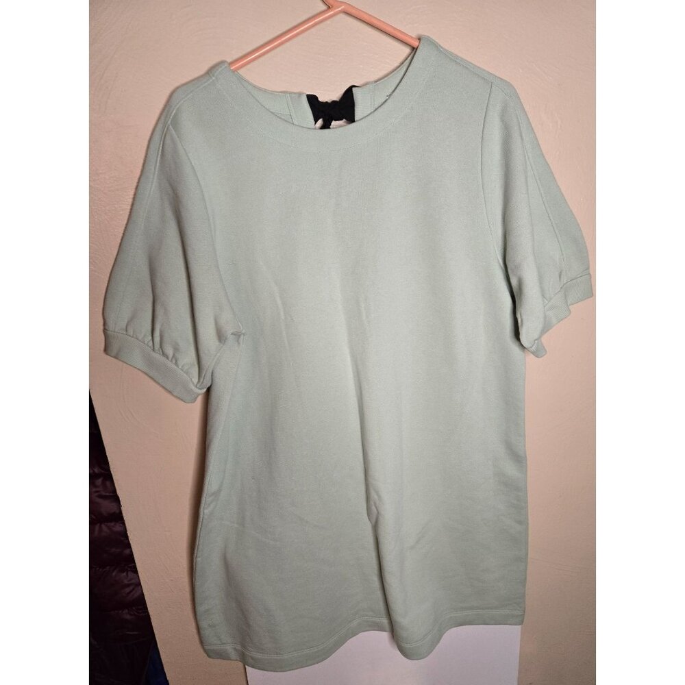 Free Assembly French Terry Dress With Ribbon Bow Detail Size XL